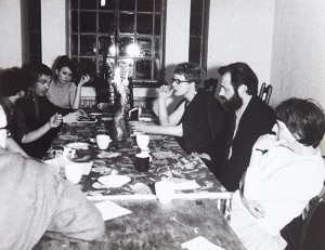 Evening meal at Kingsley Hall, 1965